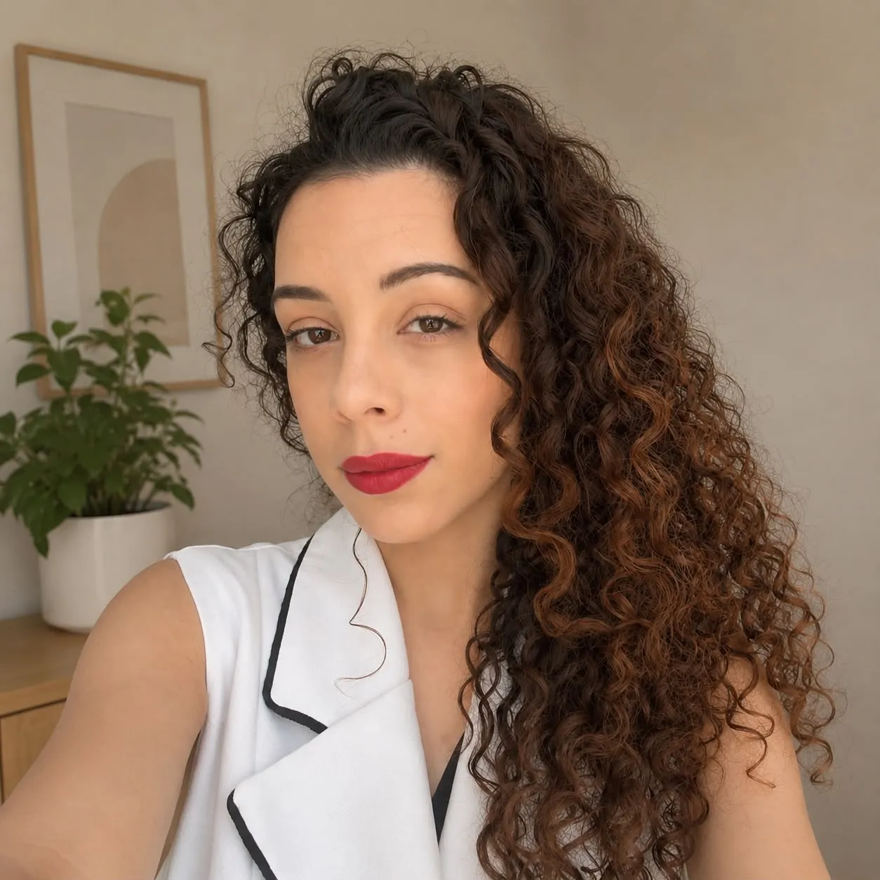 Raphaella Schreiner, terapeuta da Jornada Cura, em retrato de frente.